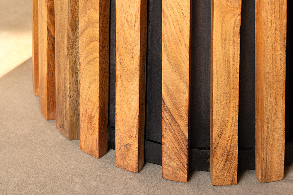 Coffee table VALHALLA Set of 2 acacia wood natural