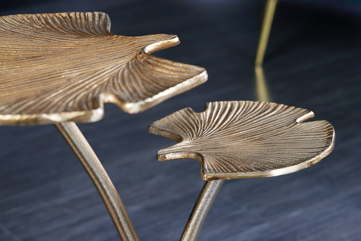 Beistelltisch GINKGO LEAVES 55cm gold