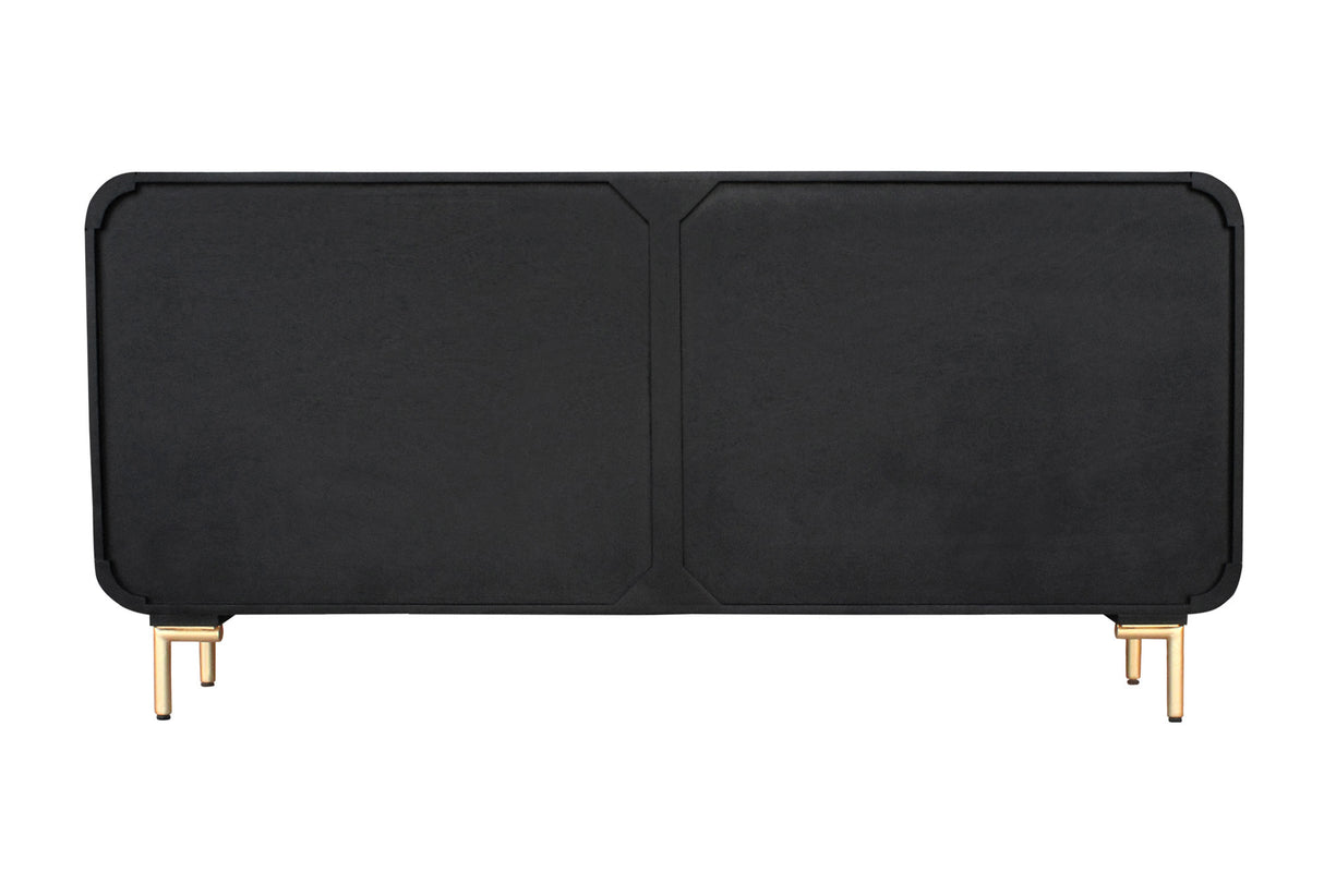 Sideboard WAVE 160cm Mangoholz schwarz