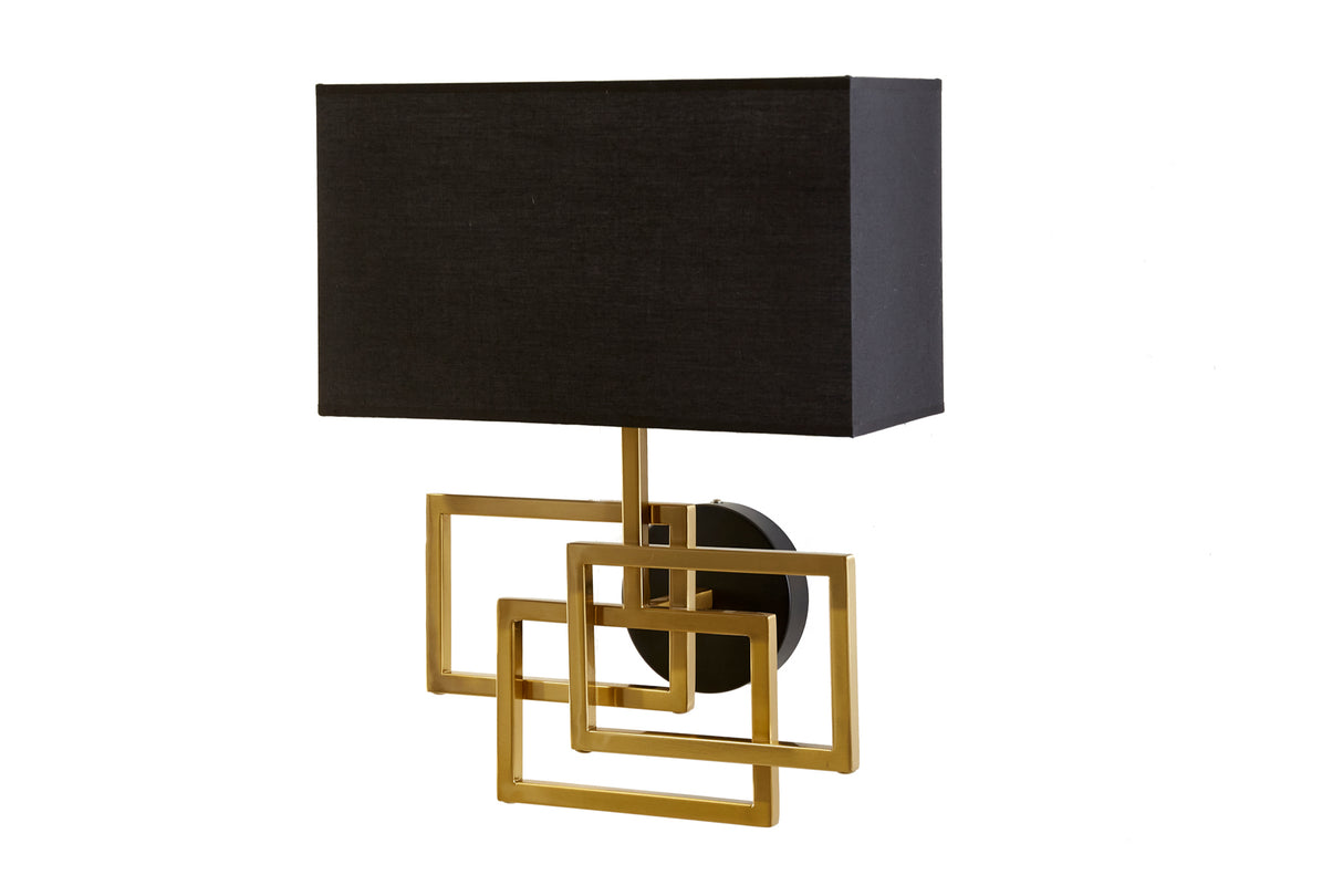 Wall lamp LEONOR gold black shade