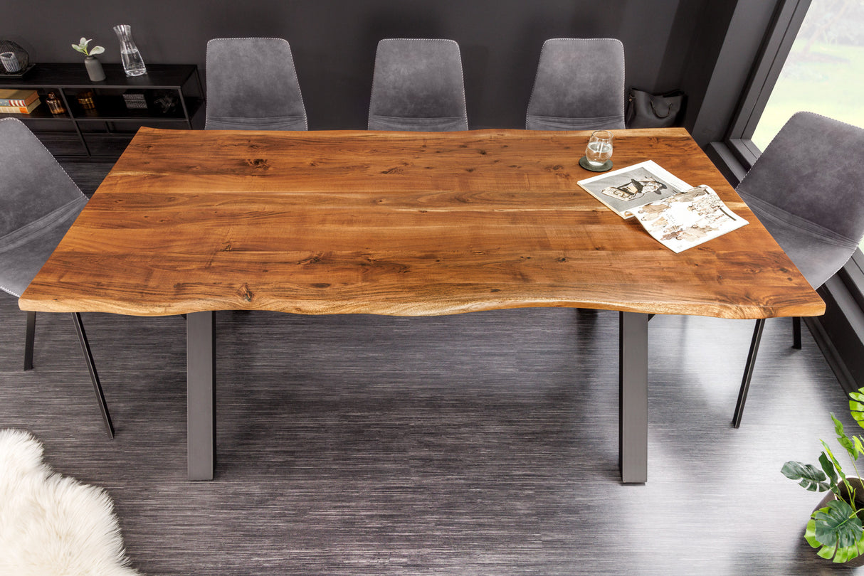 Dining table MAMMUT 180cm X-legs 26mm acacia wood natural