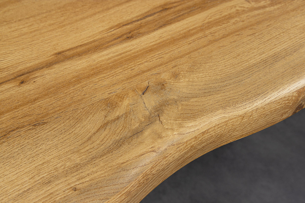 Bar table WILD 120cm table top 40mm X-legs wild oak look natural