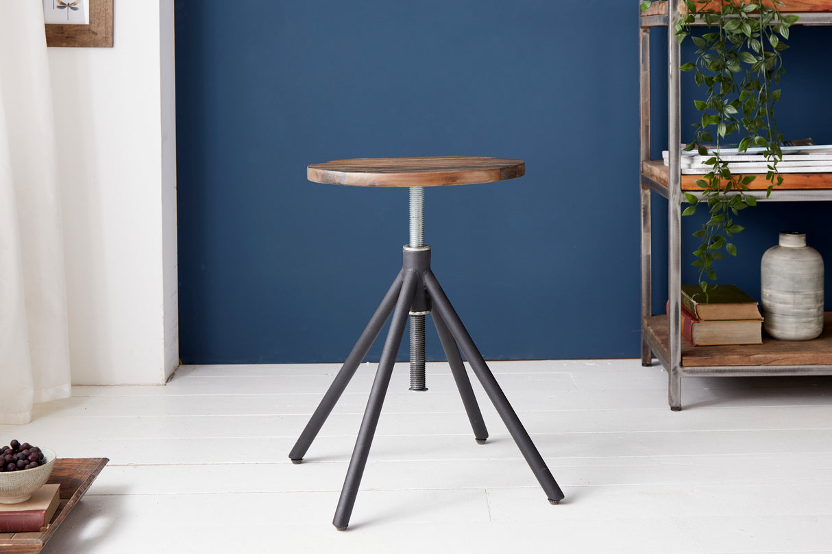 Stool FACTORY 38-60 cm acacia wood