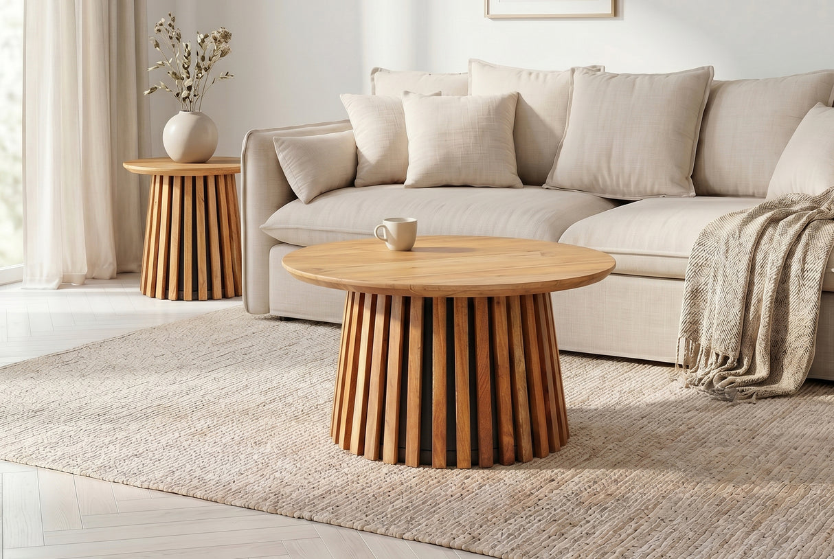 Couchtisch VALHALLA 2er Set Akazienholz natur