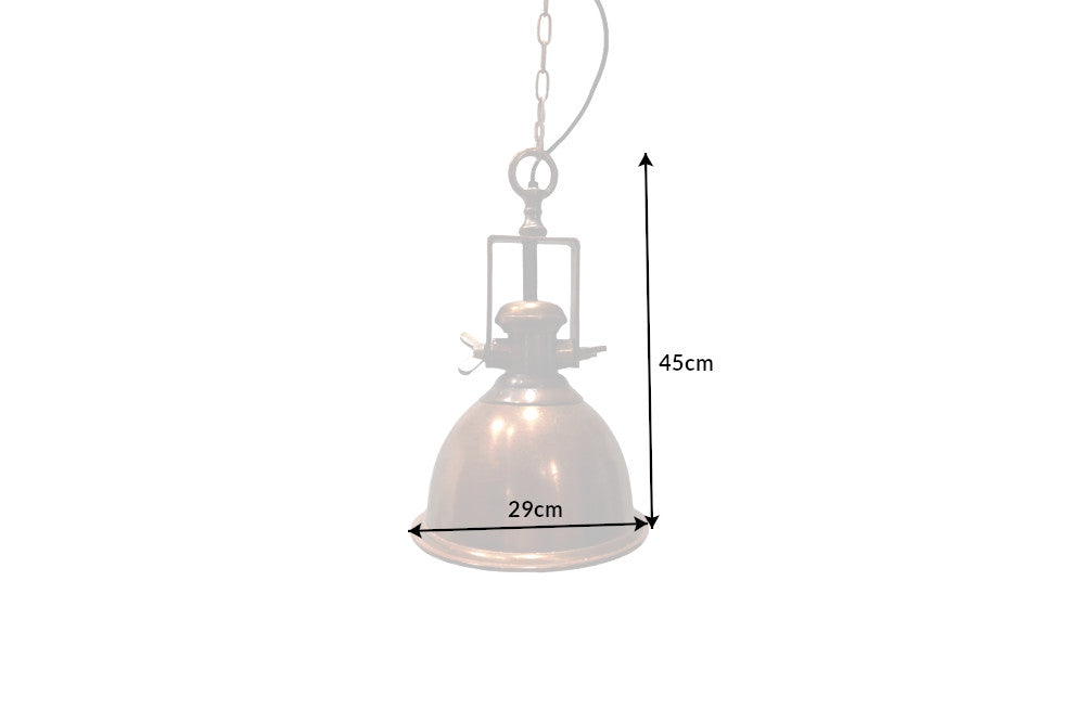 Pendant lamp INDUSTRIAL mottled copper