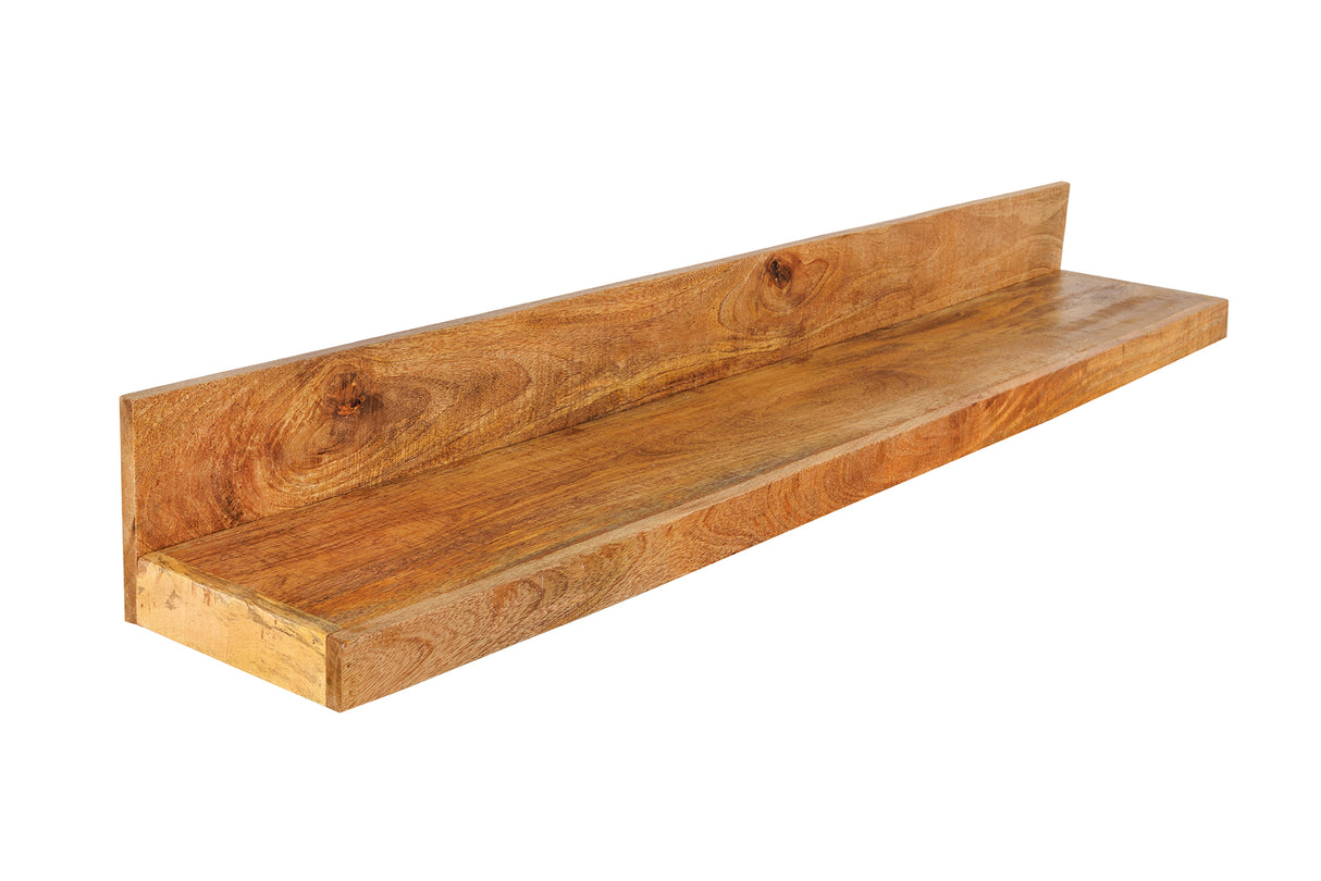 Wall shelf MAKASSAR 110cm natural mango wood