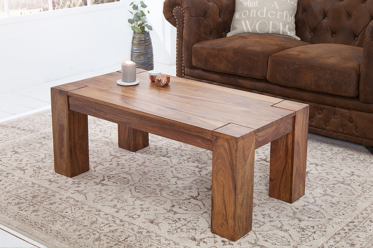 Couchtisch MAKASSAR 100cm Sheesham-Holz