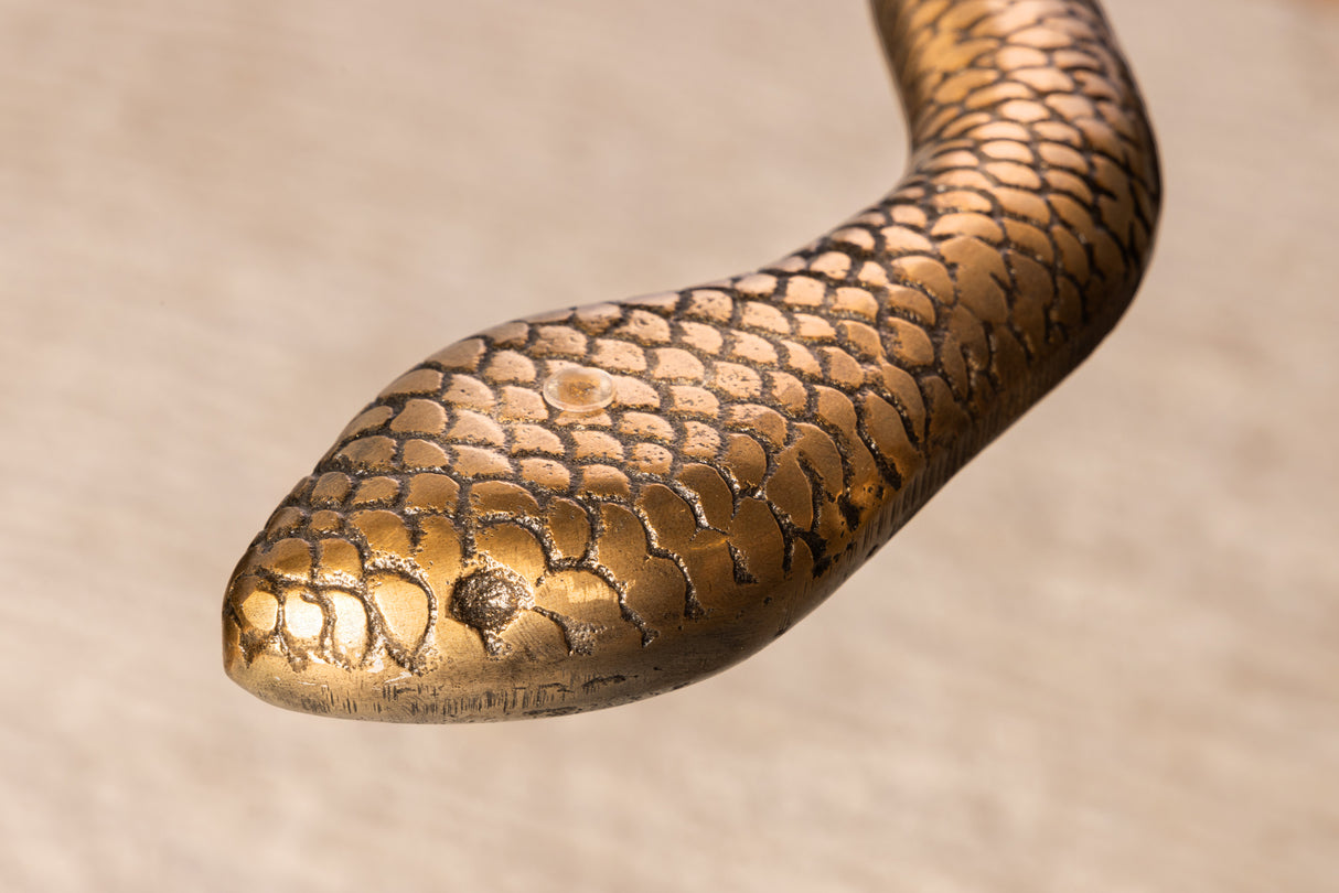 Side table WILDLIFE SNAKE 60cm antique copper