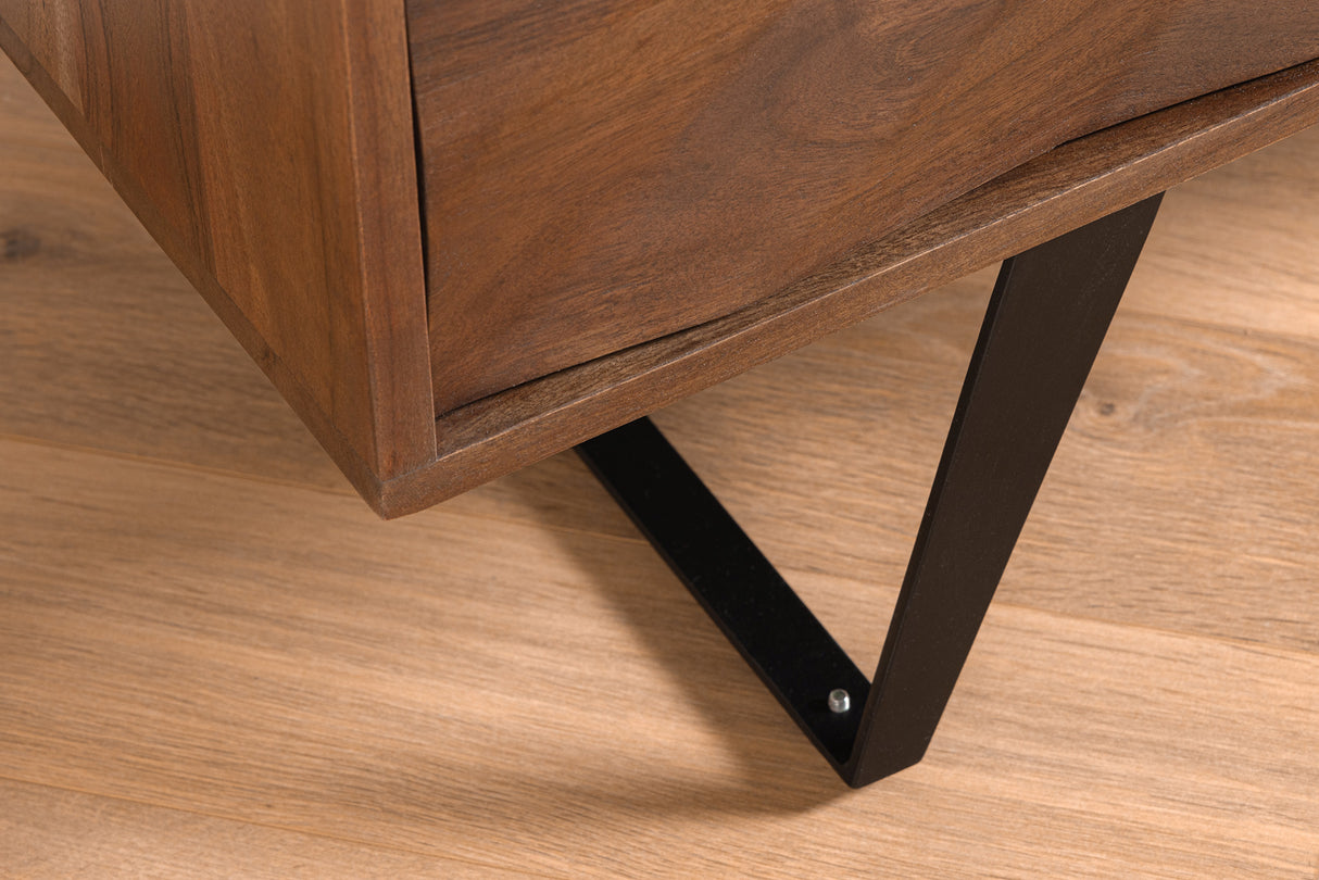 Sideboard HURRICANE 175cm 3D Akazienholz braun
