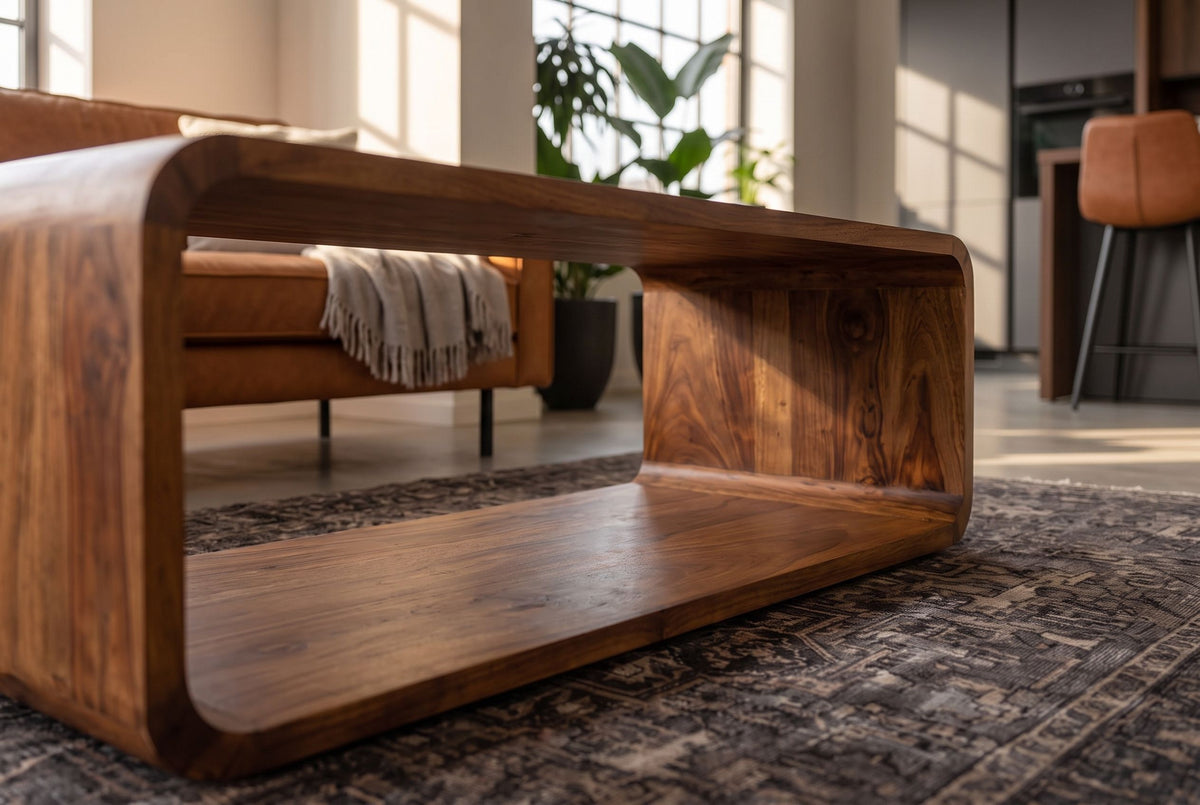 Couchtisch TV-Board CUBUS 100cm Sheesham Holz