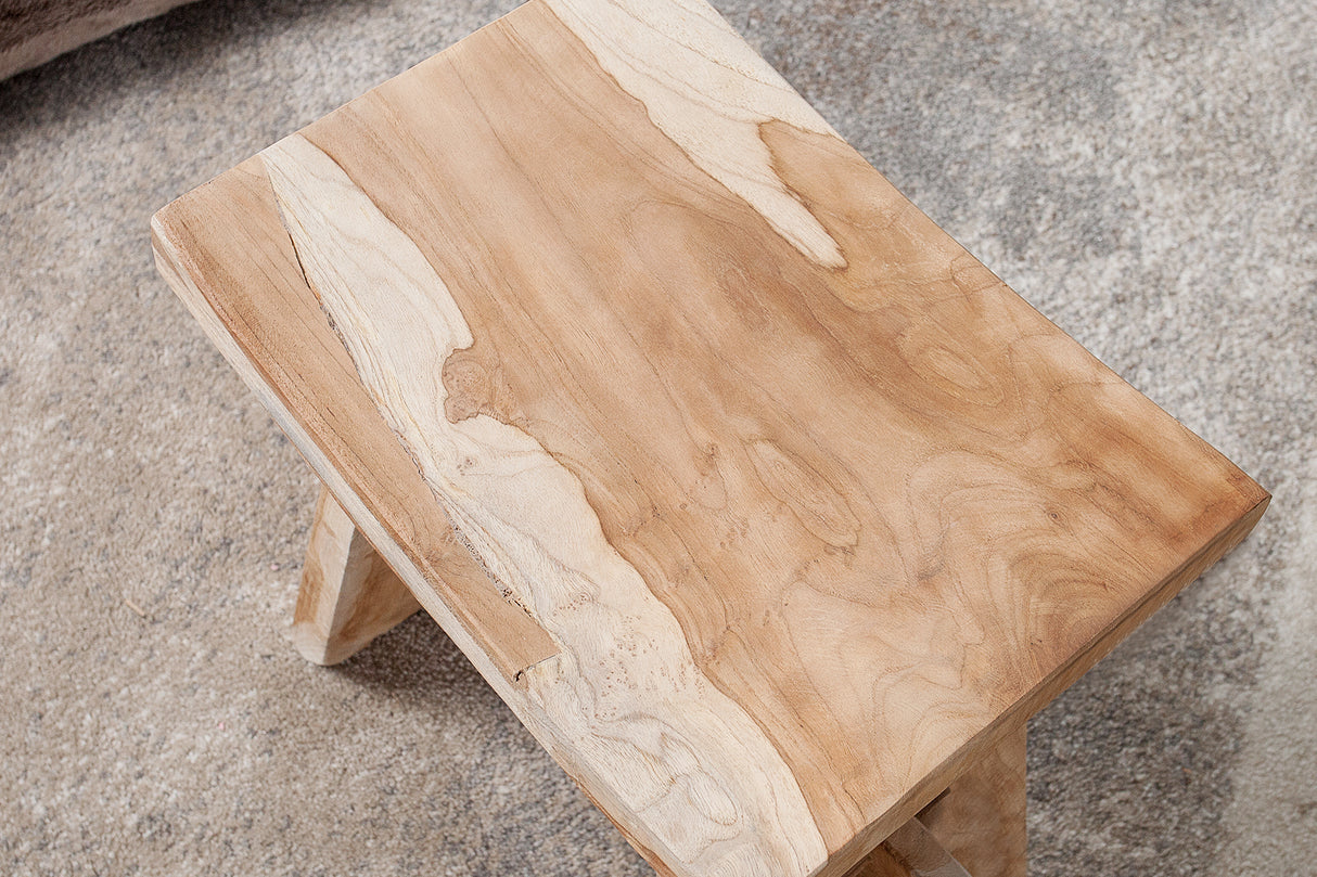 Stool ZEN 40cm teak wood nature