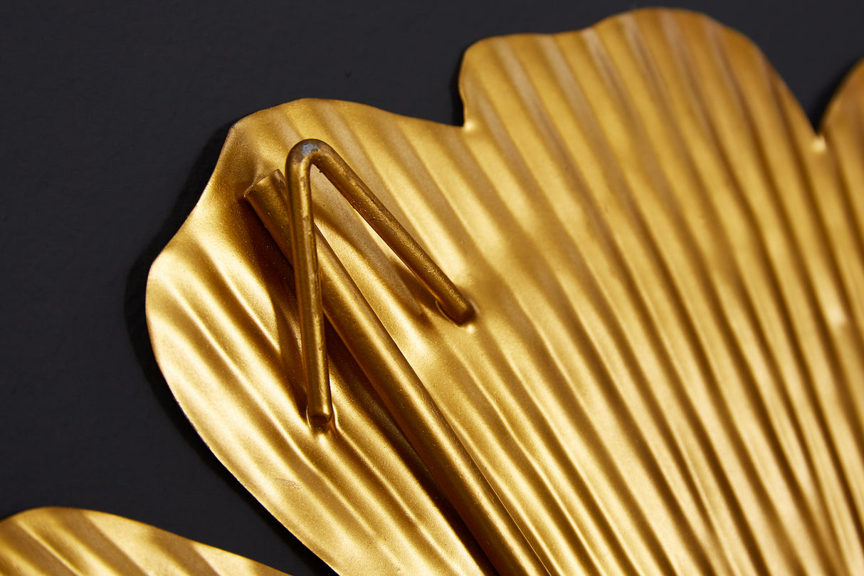 Wanddekoration GINKGO 110cm gold
