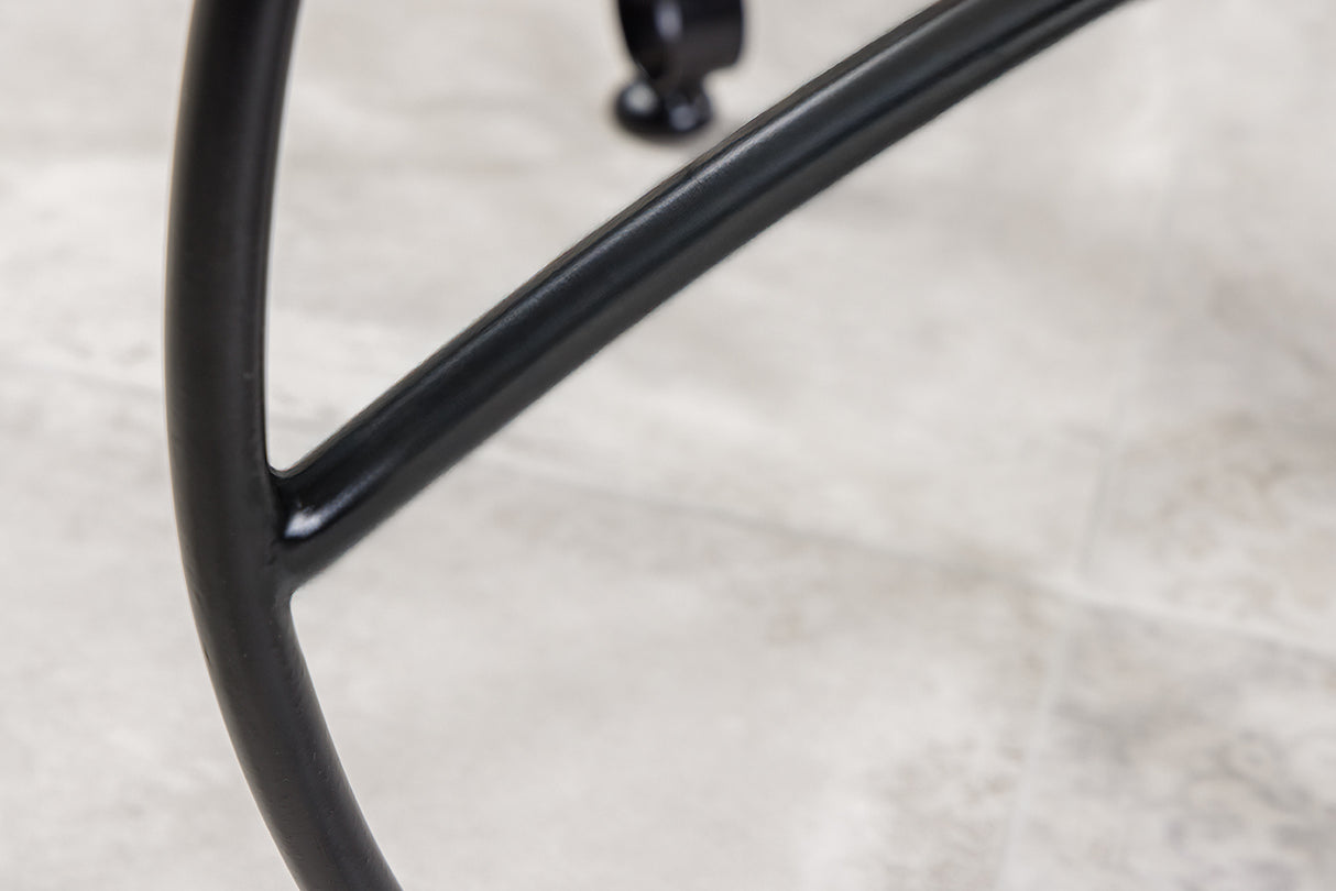 Side table MARRAKESH 50cm silver hammer stroke design removable tray