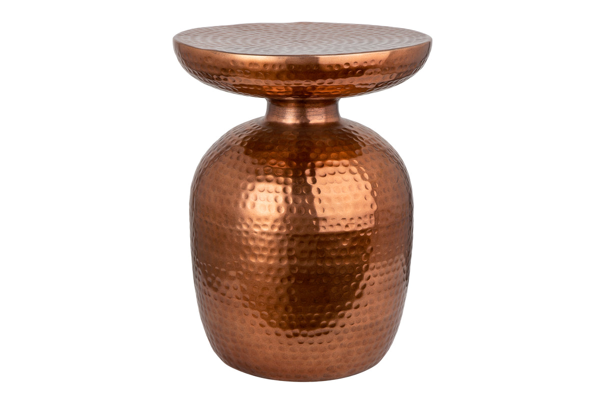 Beistelltisch ORIENT 50cm mit Hammerschlageffekt kupfer