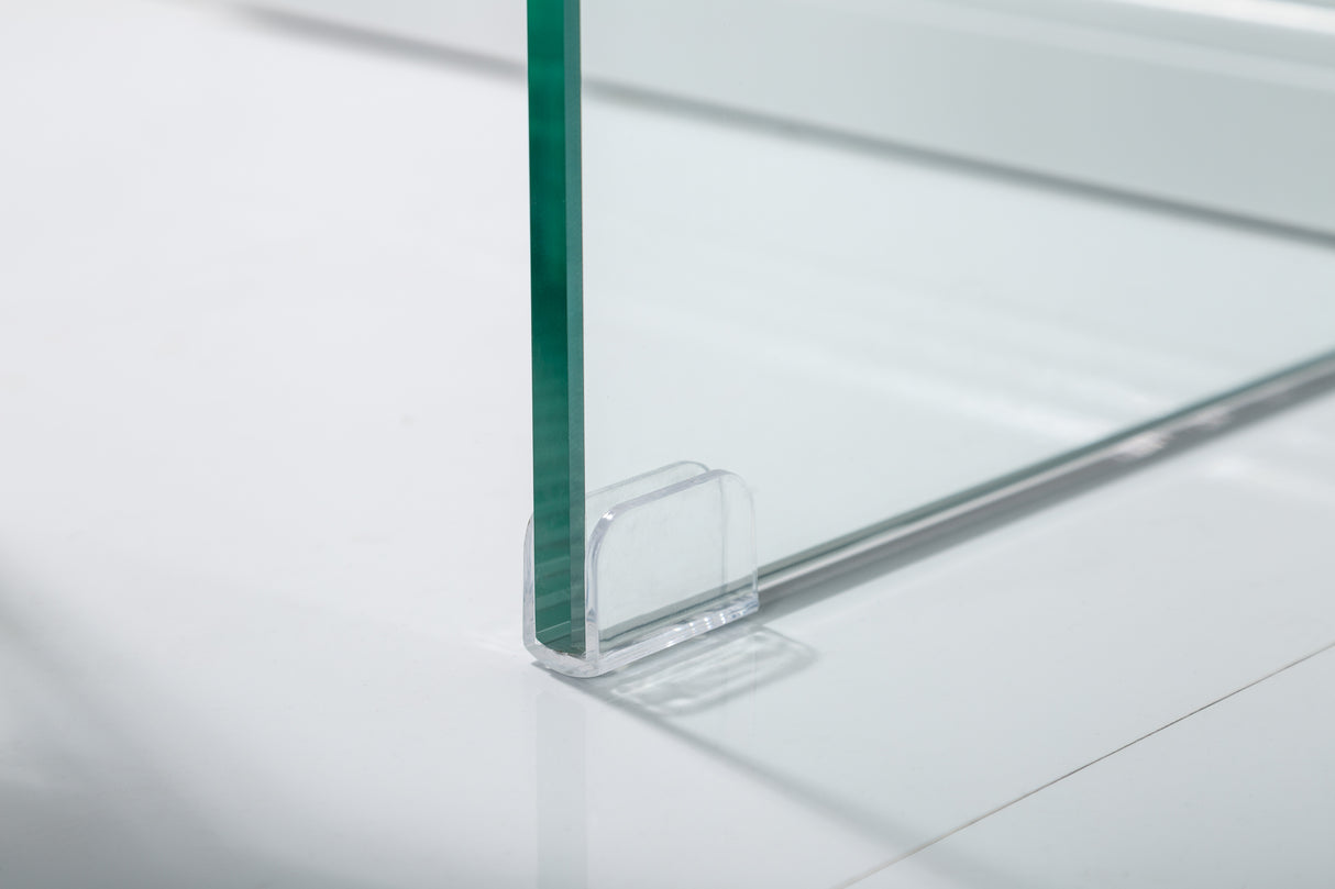 Desk office table FANTOME 100cm 12mm tempered glass