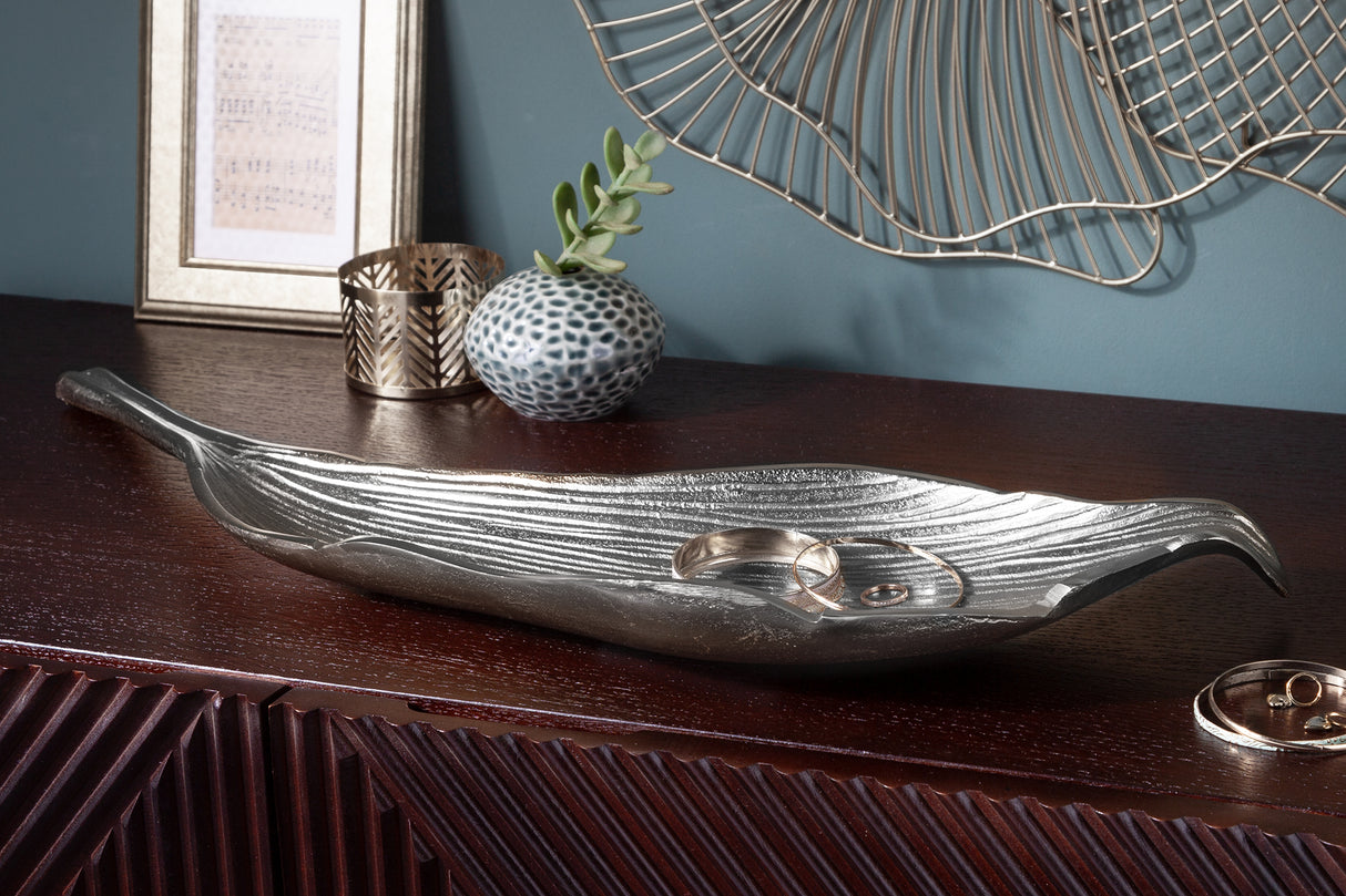 Schale LEAF 64cm silber