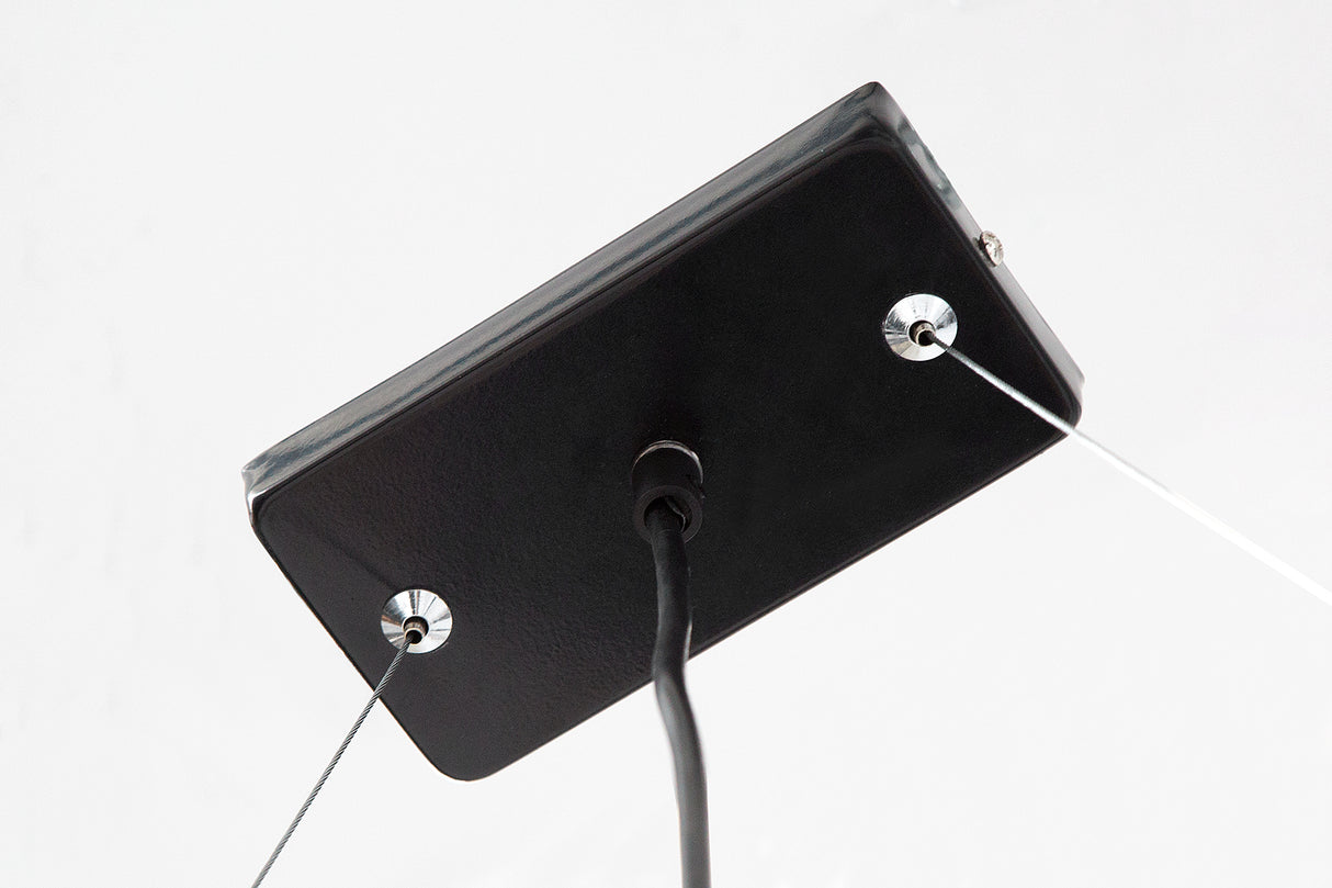 Pendelleuchte LEVELS 100cm 5 Leinenschirme schwarz grau weiß