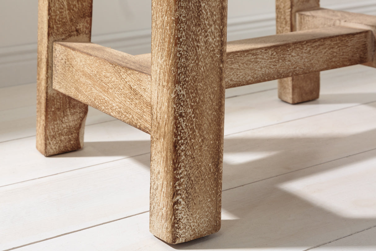 Stool FINCA 40cm mango natural beige