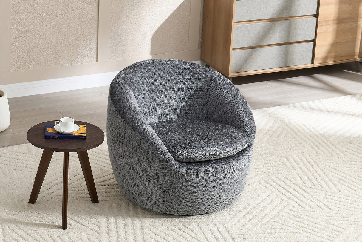 Sessel ALPINE 360° drehbar, Strukturstoff grau