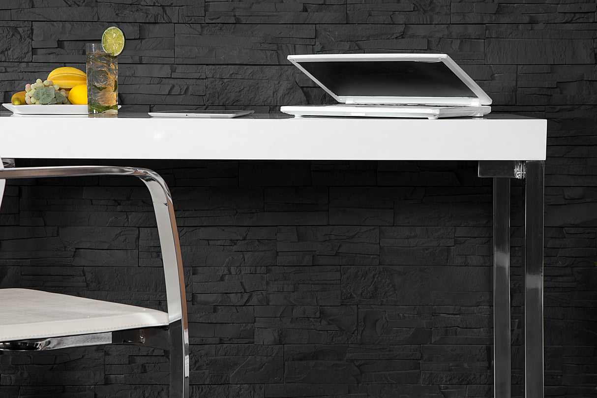 Laptop-Bürotisch WHITE DESK 120x40cm weiß