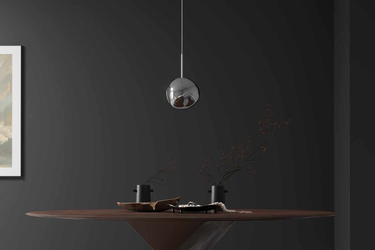 Pendelleuchte LIQUID DIAMOND 20cm Glas Rauchoptik