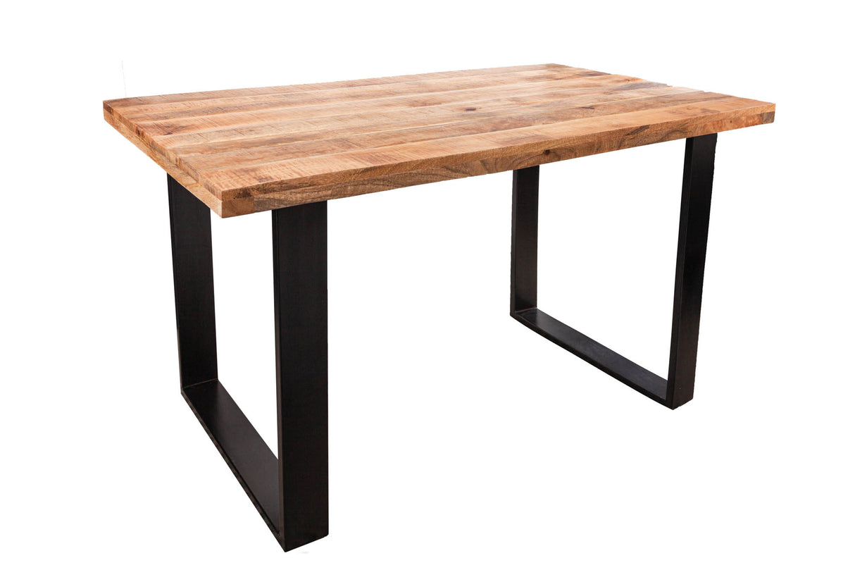 Dining table IRON CRAFT 140cm U-legs mango wood
