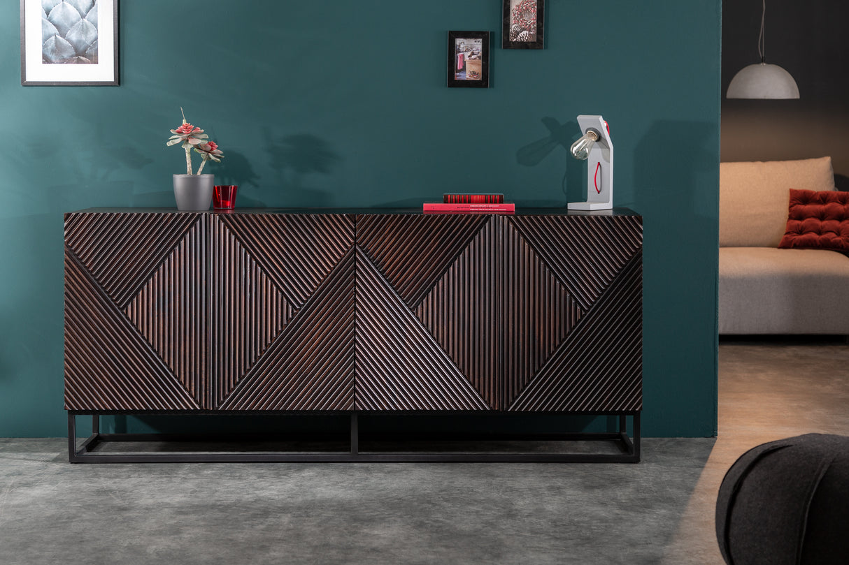 Sideboard CREATIVO180cm 3D mango brown