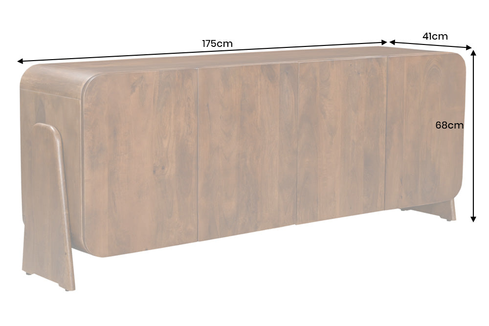 Sideboard BRASIL 175cm Mangoholz braun