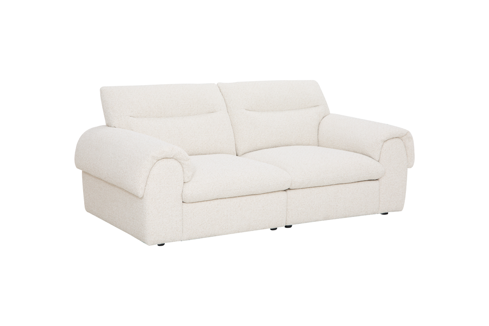 Sofa SIXTH SENSE 210cm 3-seater bouclé beige