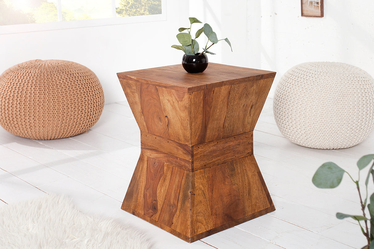 Side table PYRAMID 45cm sheesham wood
