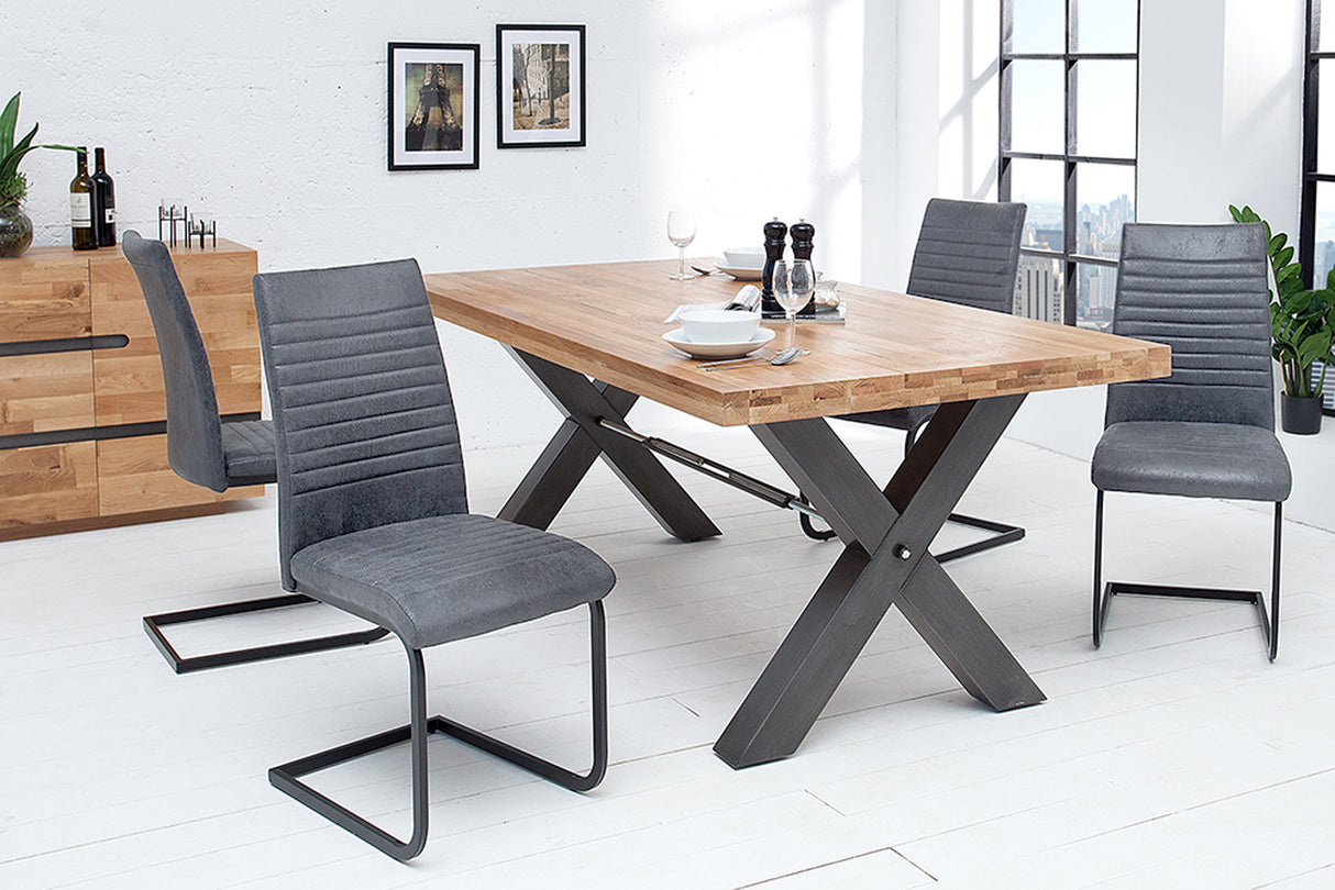 Freischwinger APARTMENT Mikrofaser antikgrau