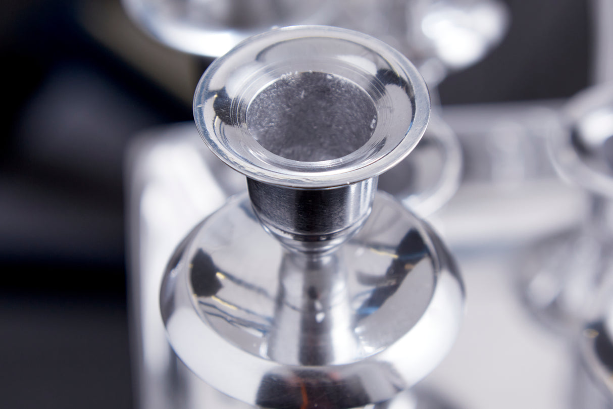 Candleholder MODERN BAROCK 7 flames silver aluminium