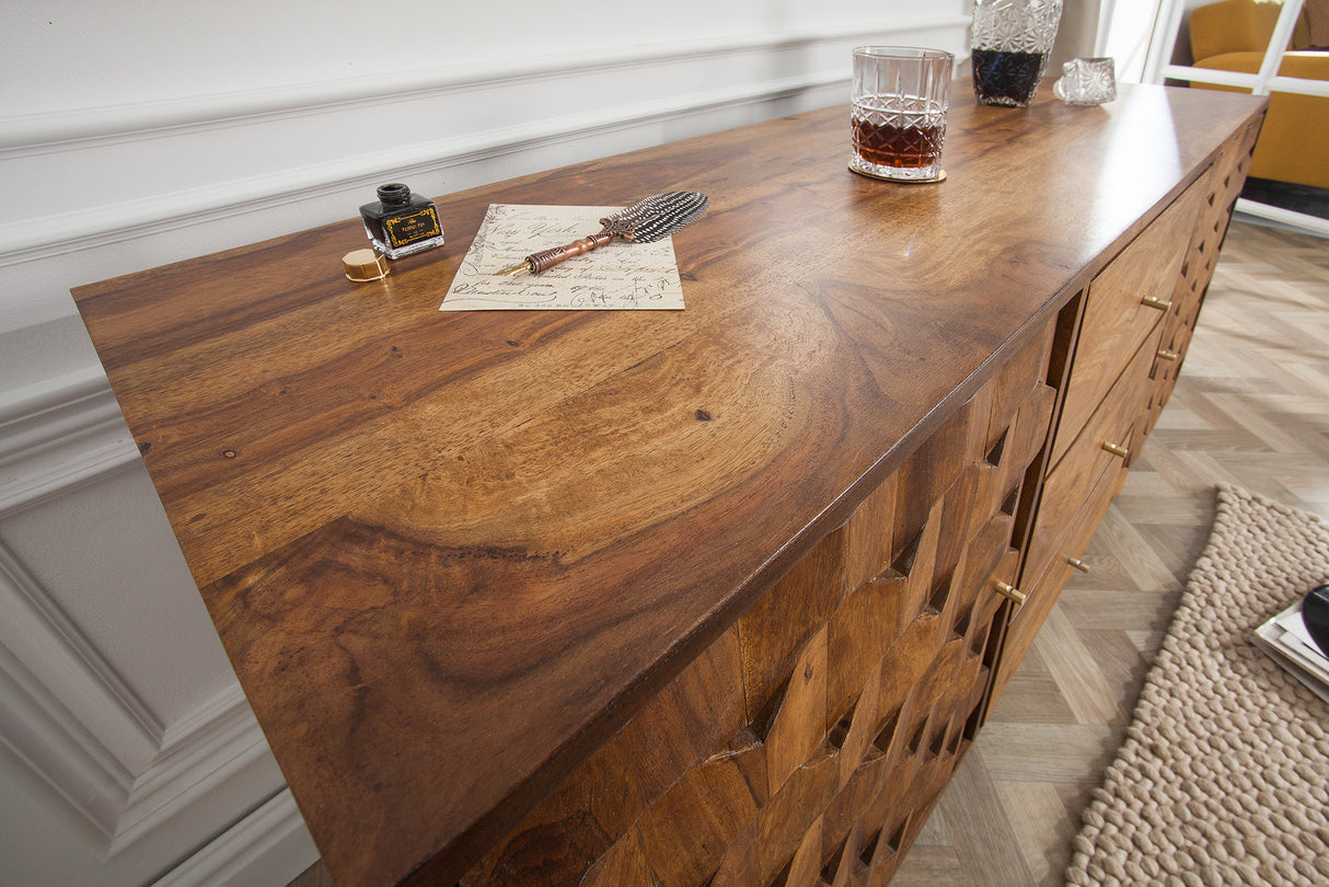 Sideboard MYSTIC LIVING 145cm Sheesham Holz natur