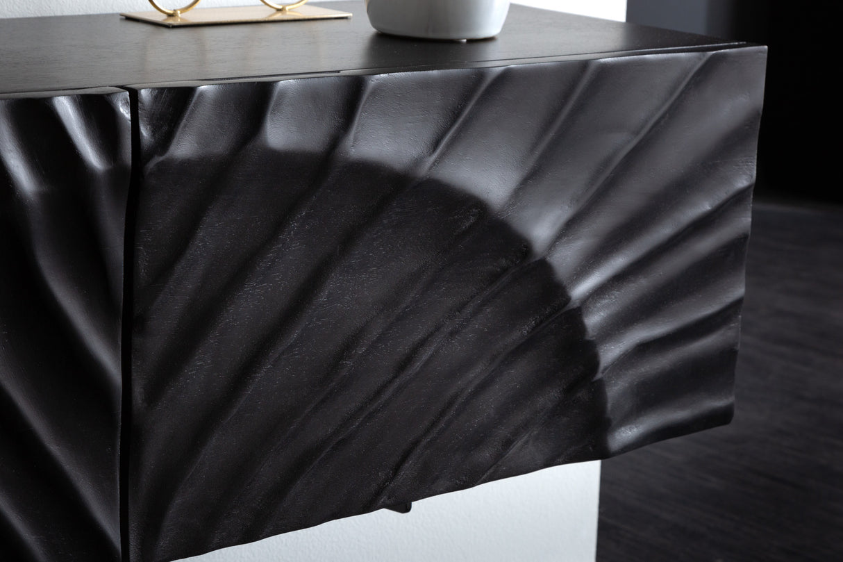 TV-Board SCORPION 160cm 3D hängend mango schwarz
