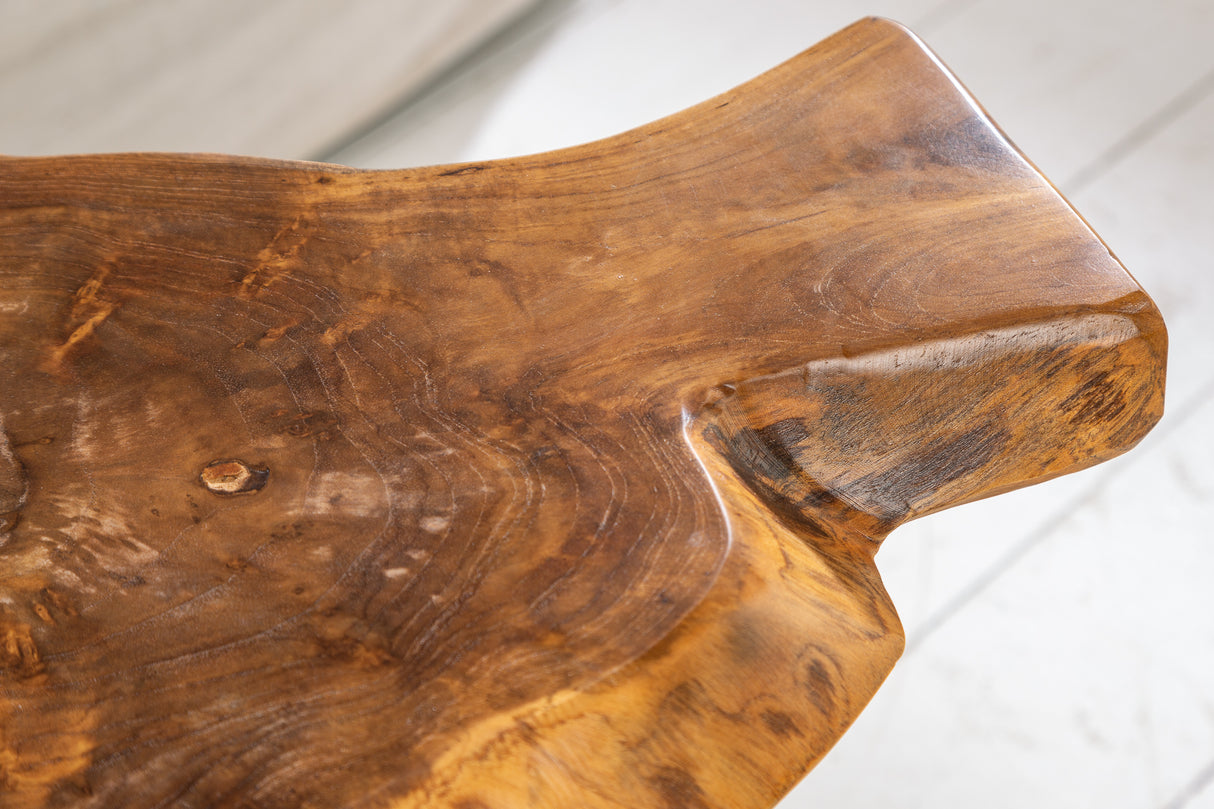 Side table WILD 40cm massive teak wood