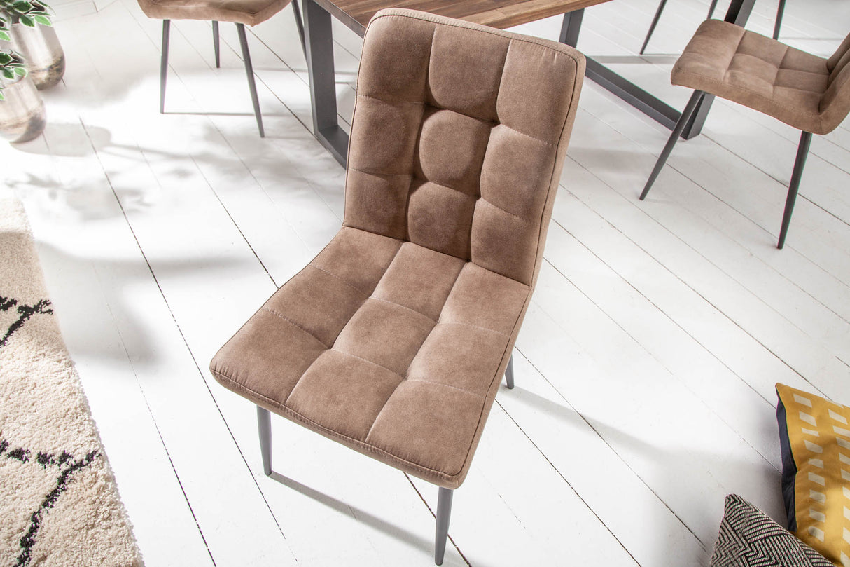 Stuhl MODENA Mikrofaser antik taupe