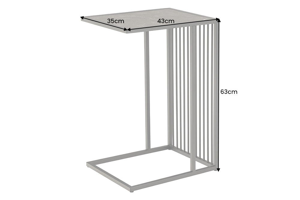 Beistelltisch ARCHITECTURE 60cm Marmorplatte