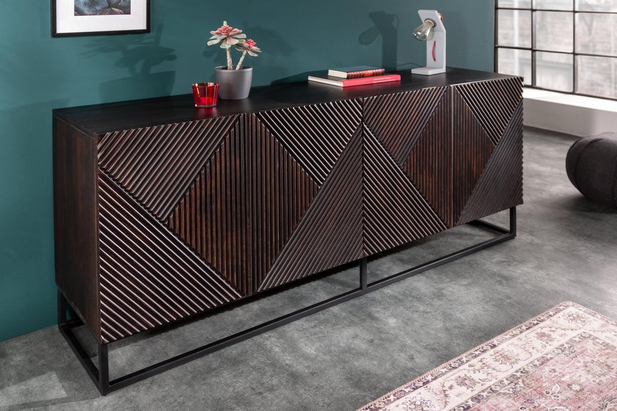 Sideboard CREATIVO180cm 3D mango brown