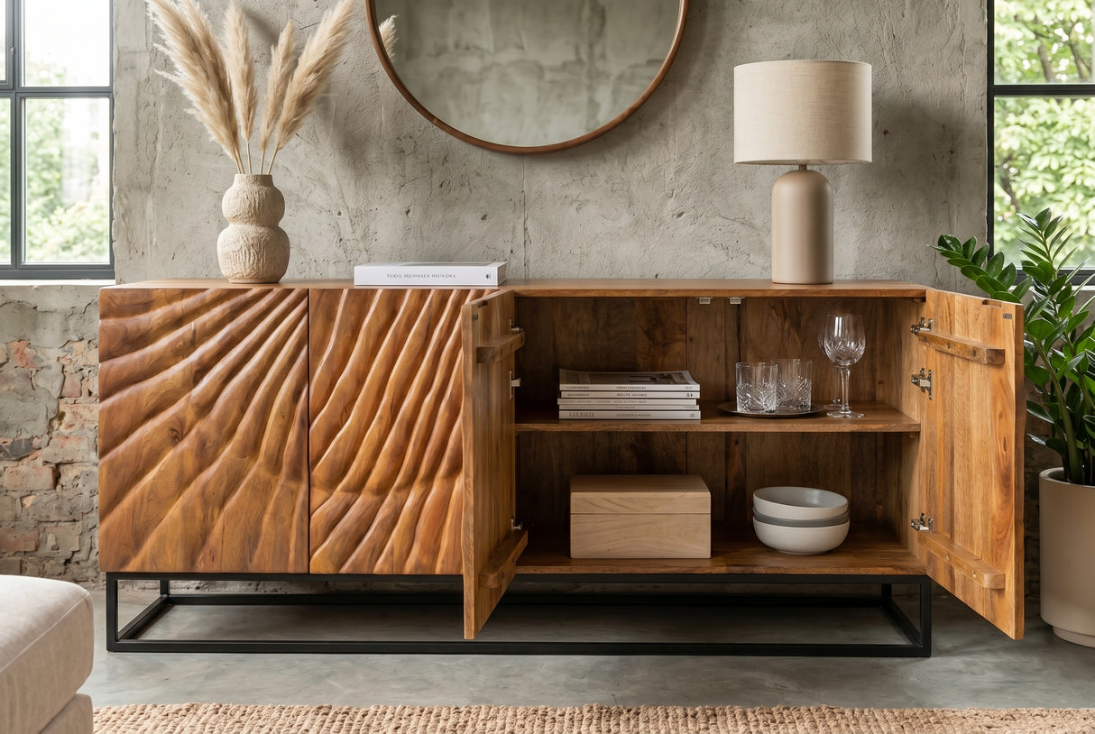 Sideboard SCORPION 180cm 3D mango brown