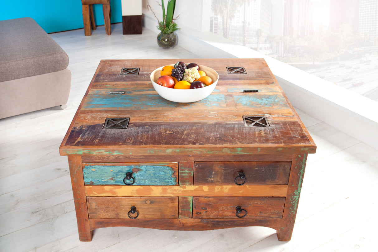 Couchtisch JAKARTA 70cm Recyclingholz