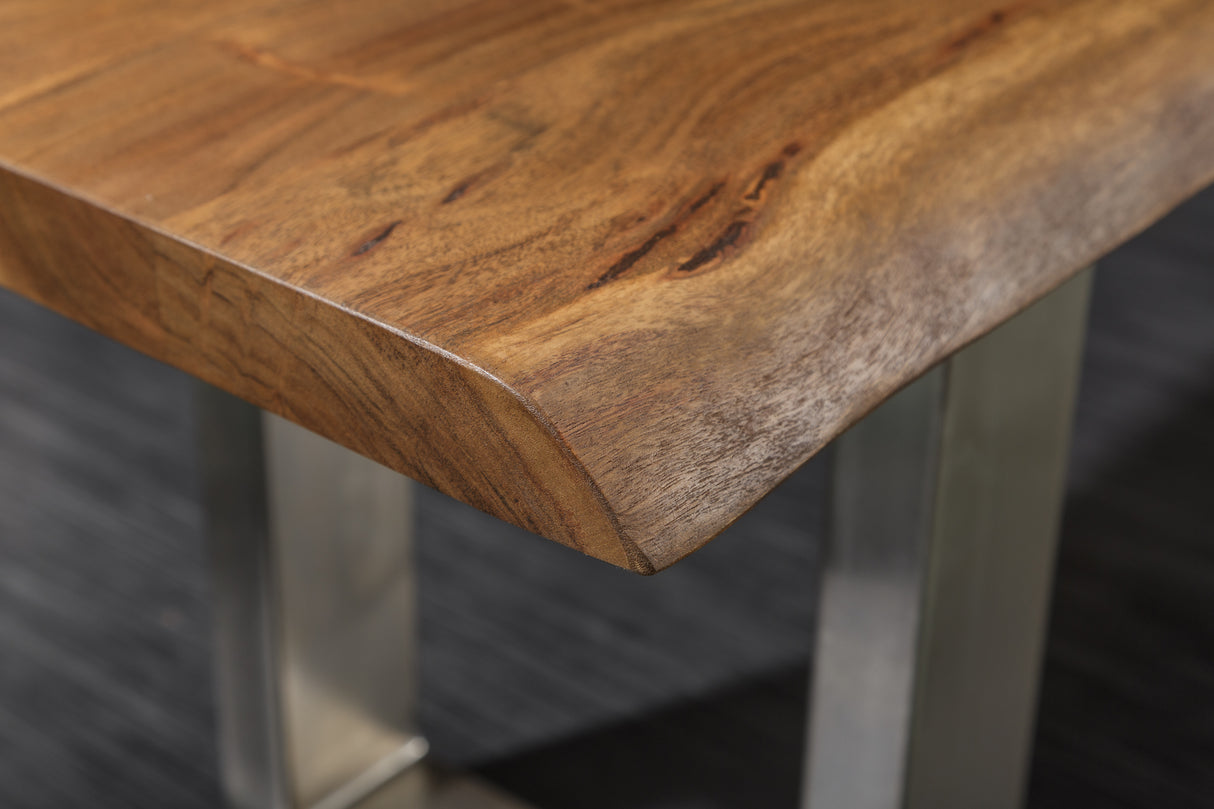 Bench MAMMUT 200cm U-legs 35mm massive acacia wood