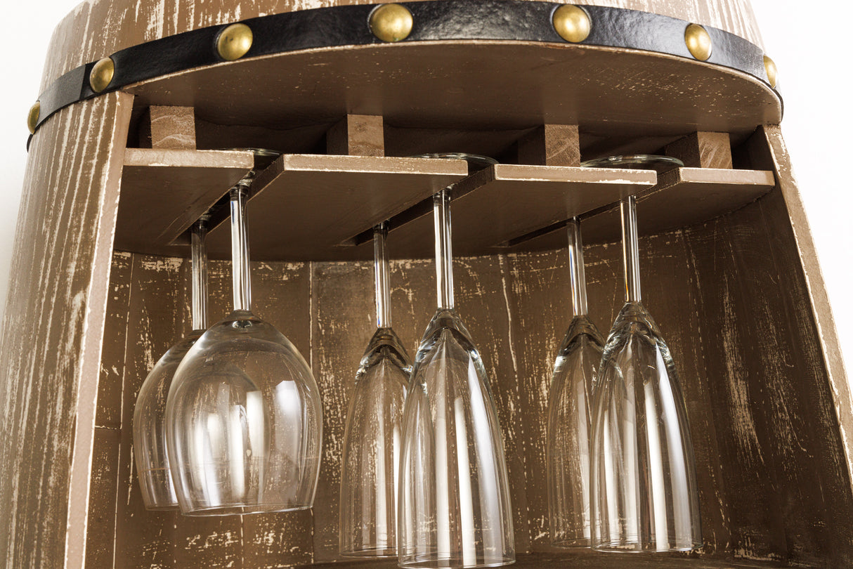 Weinregal halb BODEGA 100cm für 24 Flaschen Massivholz Tannenholz natur