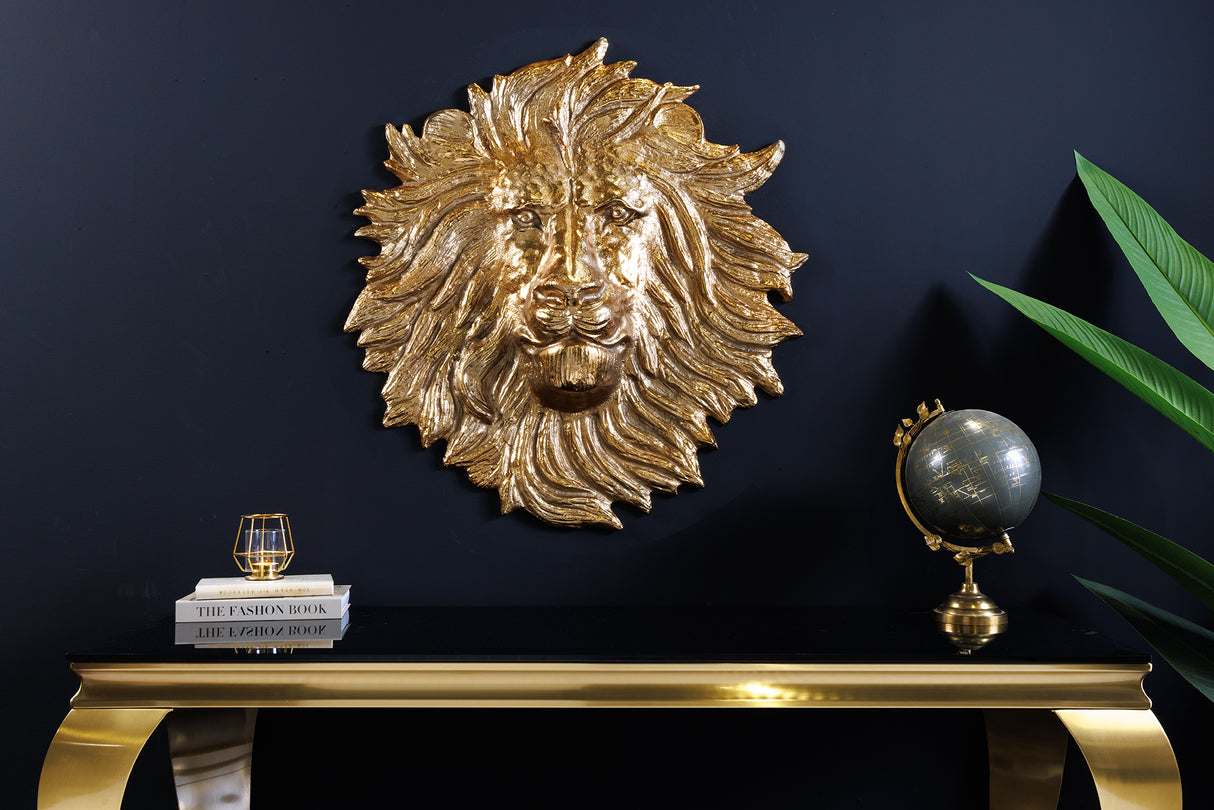 Wanddekoration WILDLIFE LÖWE 60cm gold