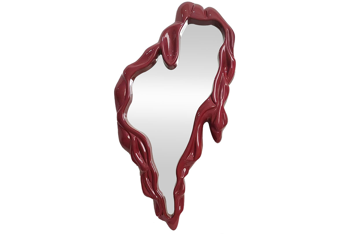 Wall mirror FLUIDUM 150cm red