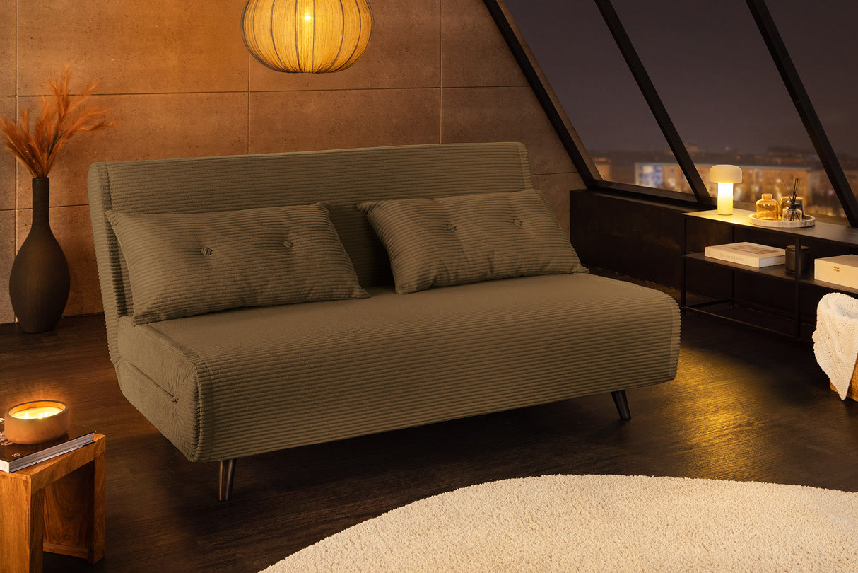 Sleeping chair SMART MULTIFUNCTION 140cm cord green