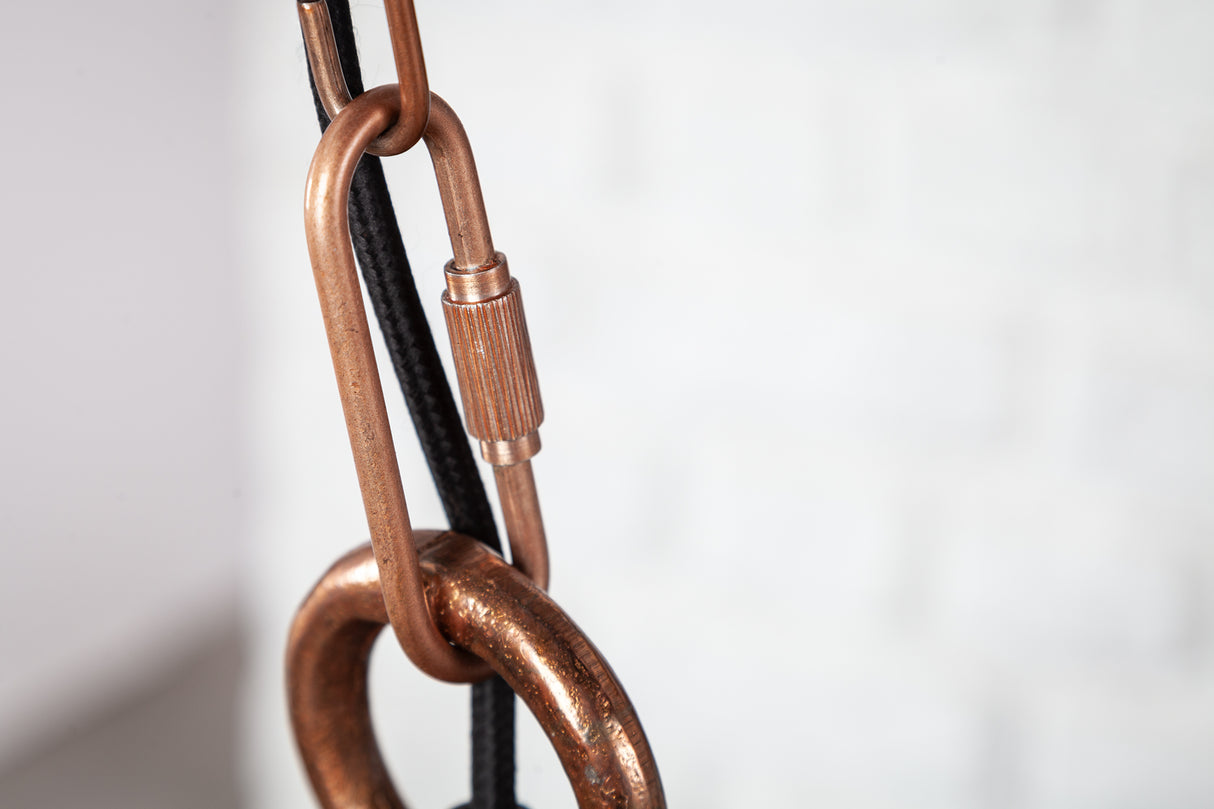 Pendant lamp INDUSTRIAL mottled copper