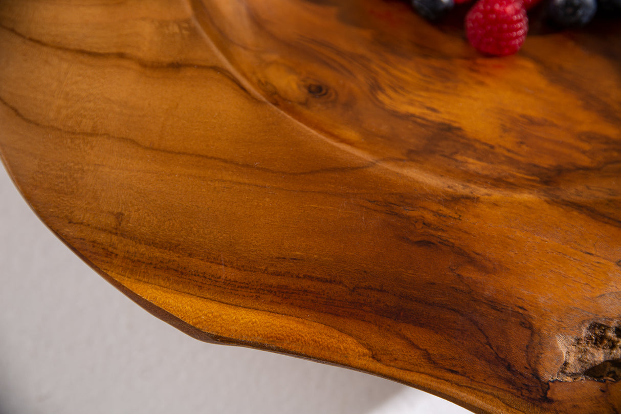 Root wood bowl 40cm teak wood natural