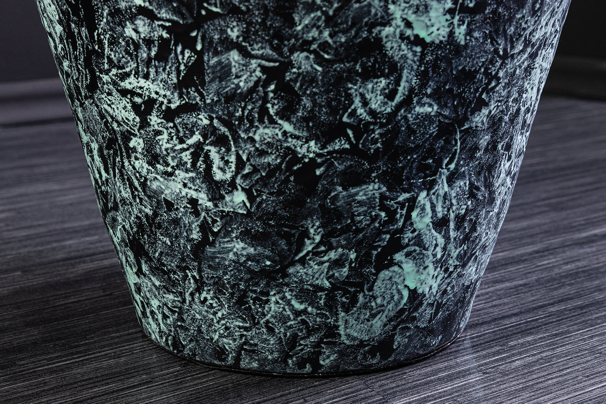 Vase ORIENT L 65cm gold mit Patina im Hammerschlag-Design