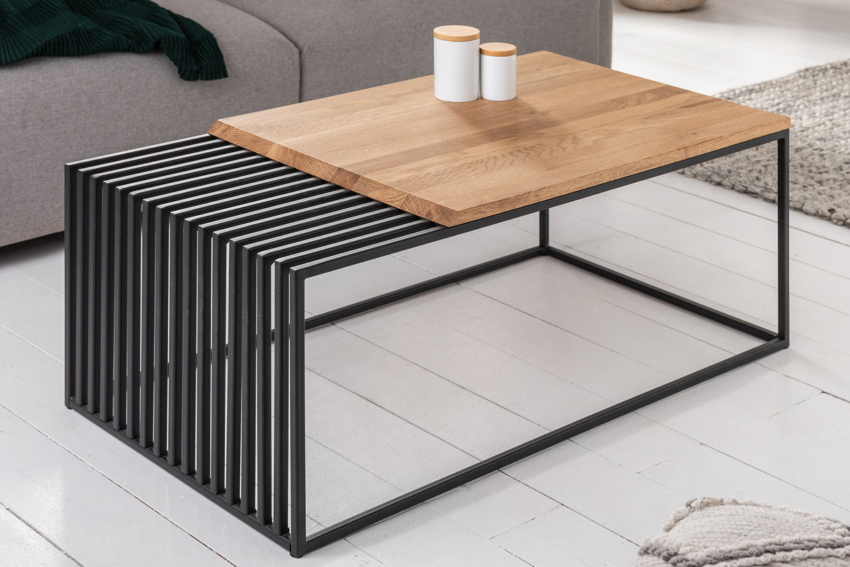 Couchtisch ARCHITECTURE 100cm Eiche und Metall