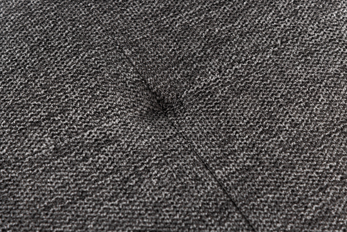 Bench BOUTIQUE 100cm textured fabric grey